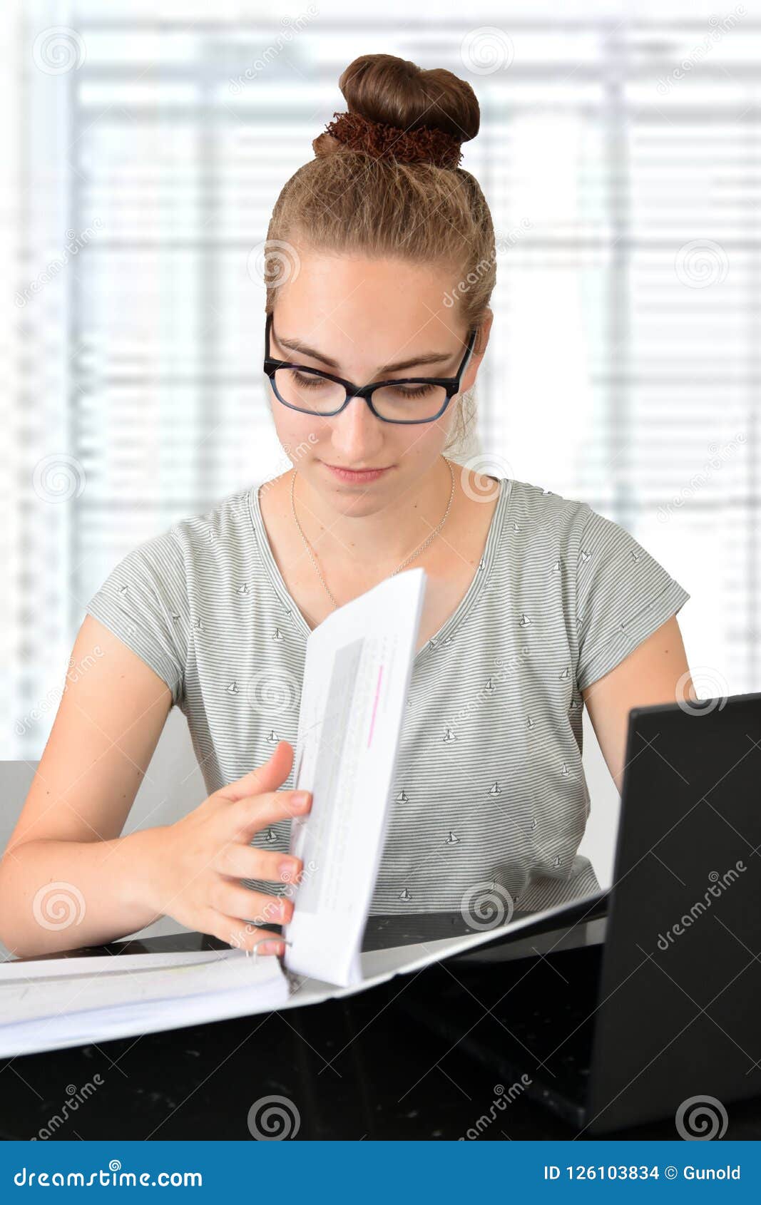 Young Secretary in an Office Stock Photo Image of office, mark 126103834