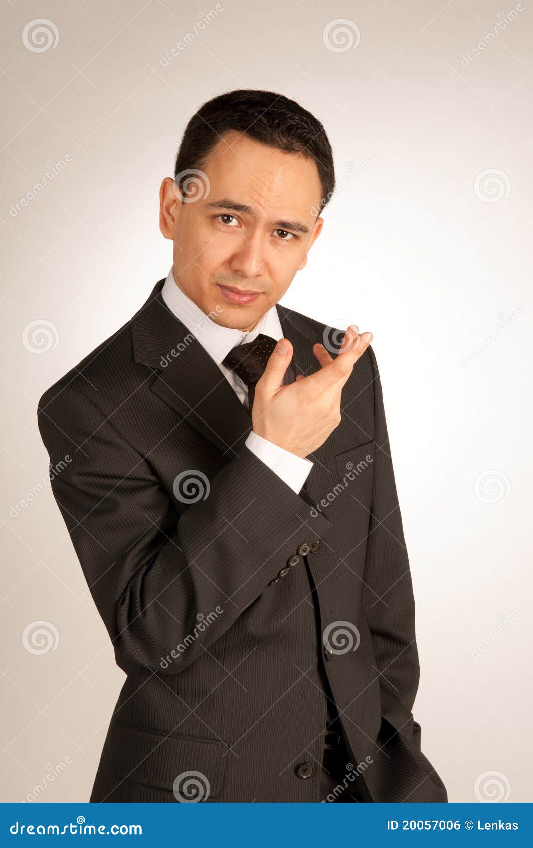 young selfconfident businessman in a suit