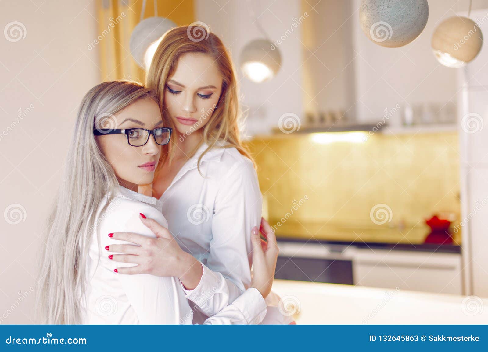 sexy lesbians in the kitchen sex scene
