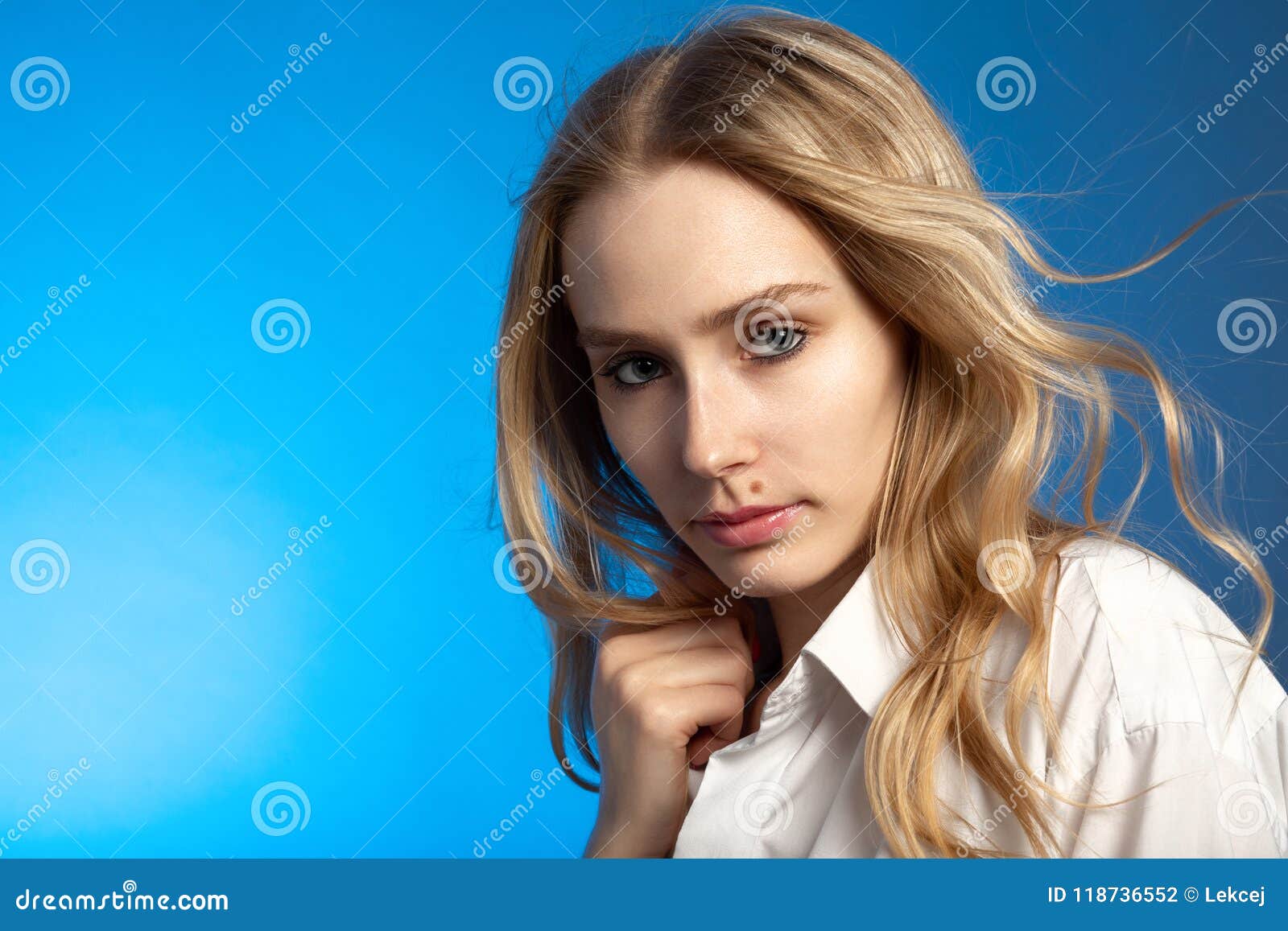 Young sensual woman stock photo. Image of make, natural - 118736552