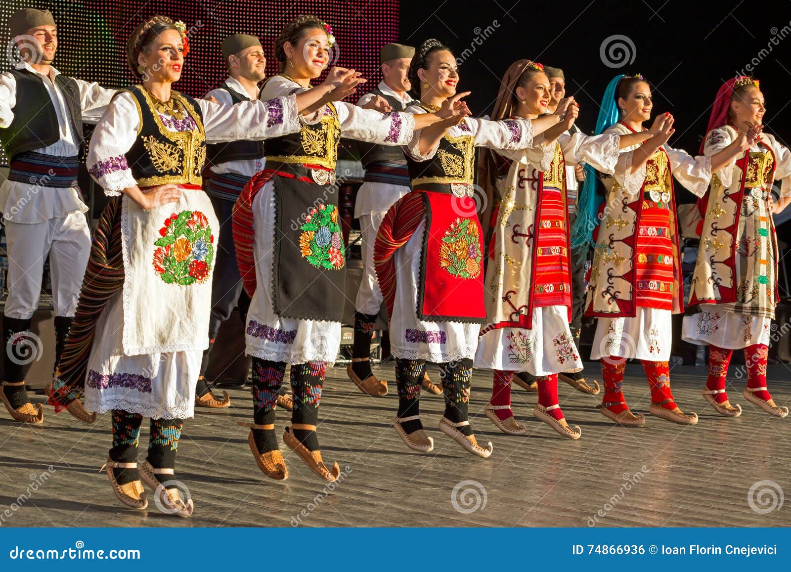 Young Serbian Dancers in Traditional Costume 2 Editorial Photo - Image