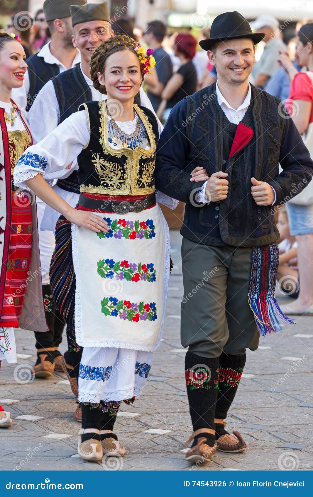 Young Serbian Dancers in Traditional Costume 3 Editorial Photo - Image