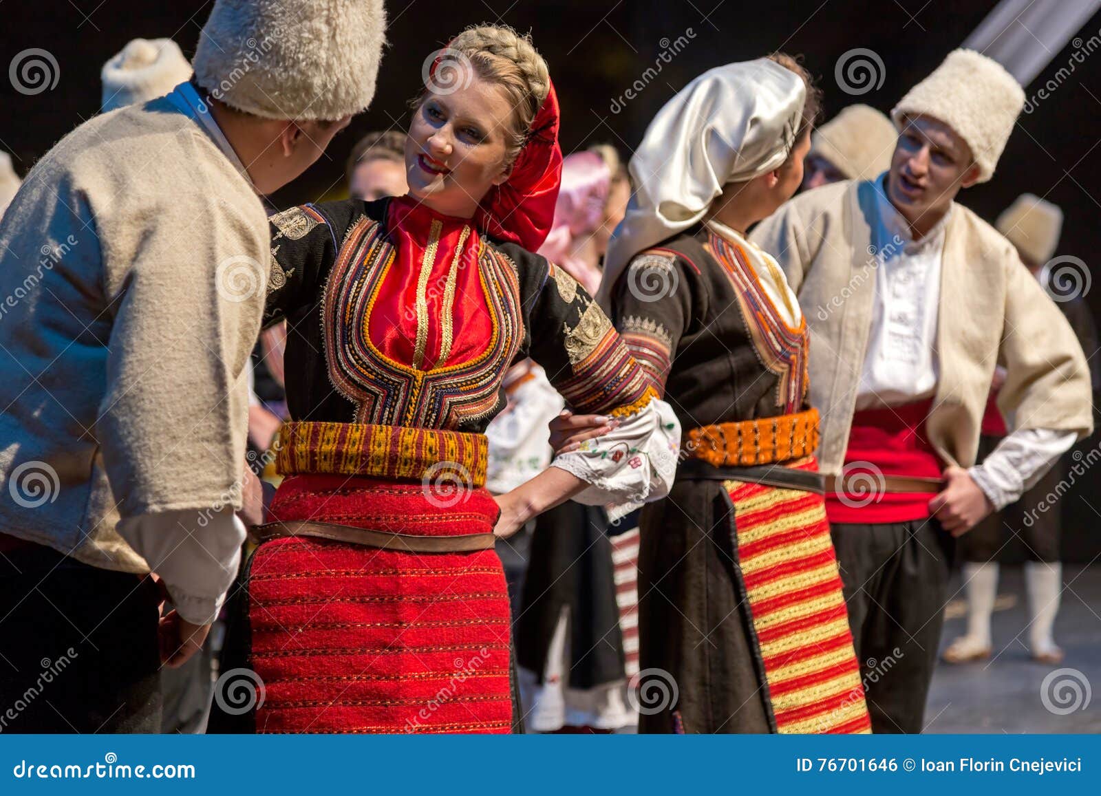 Young Serbian Dancers in Traditional Costume Editorial Photo - Image of
