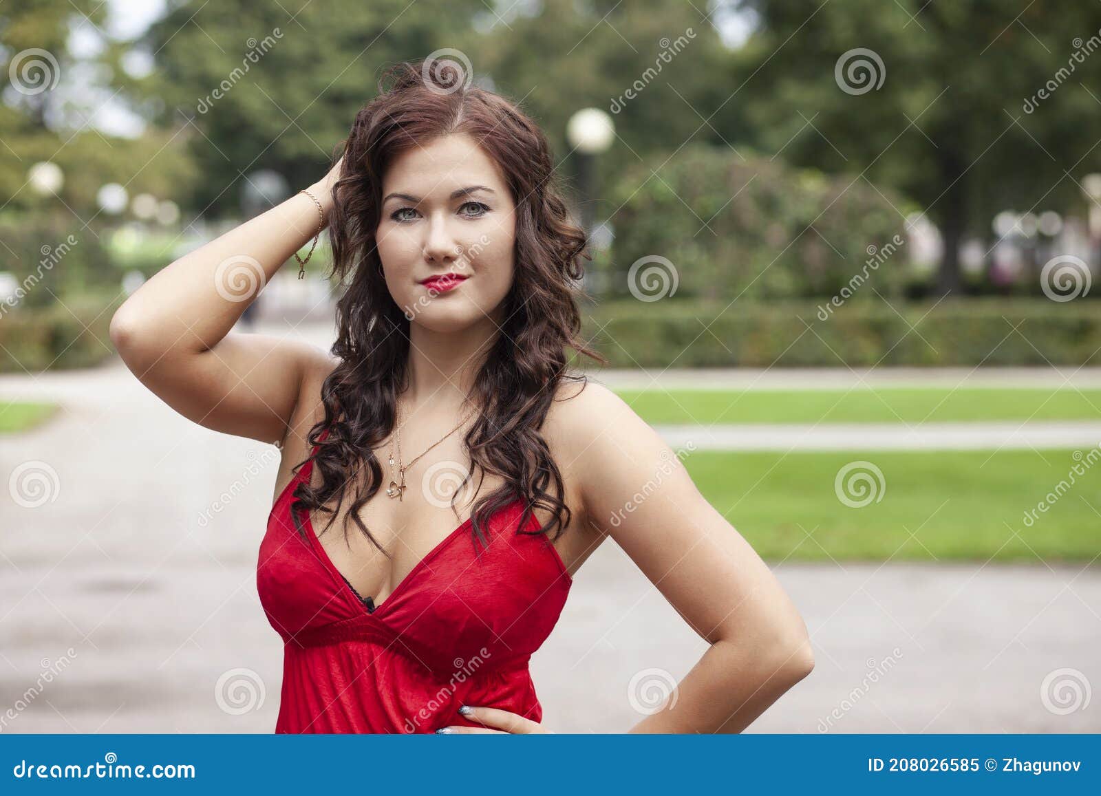 Beautiful Young Woman at Summer Beach. Portrait of Beautiful Woman