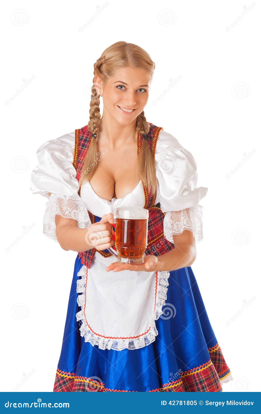 Young Oktoberfest Woman Stock Image Image Of Blon