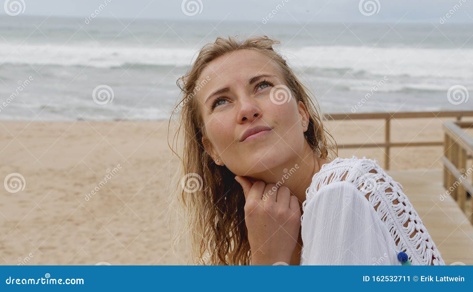 Young and Woman at the Beach Stock Image - Image of healthy, happy ...