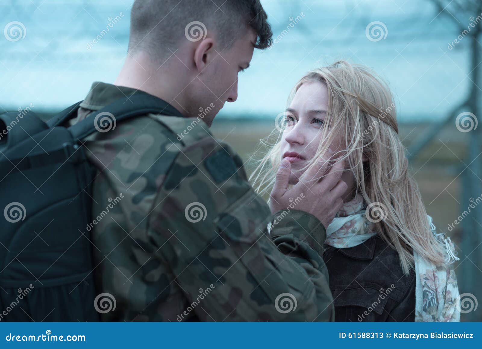 Young soldier farewell stock image. Image of enlist, goodbye ...