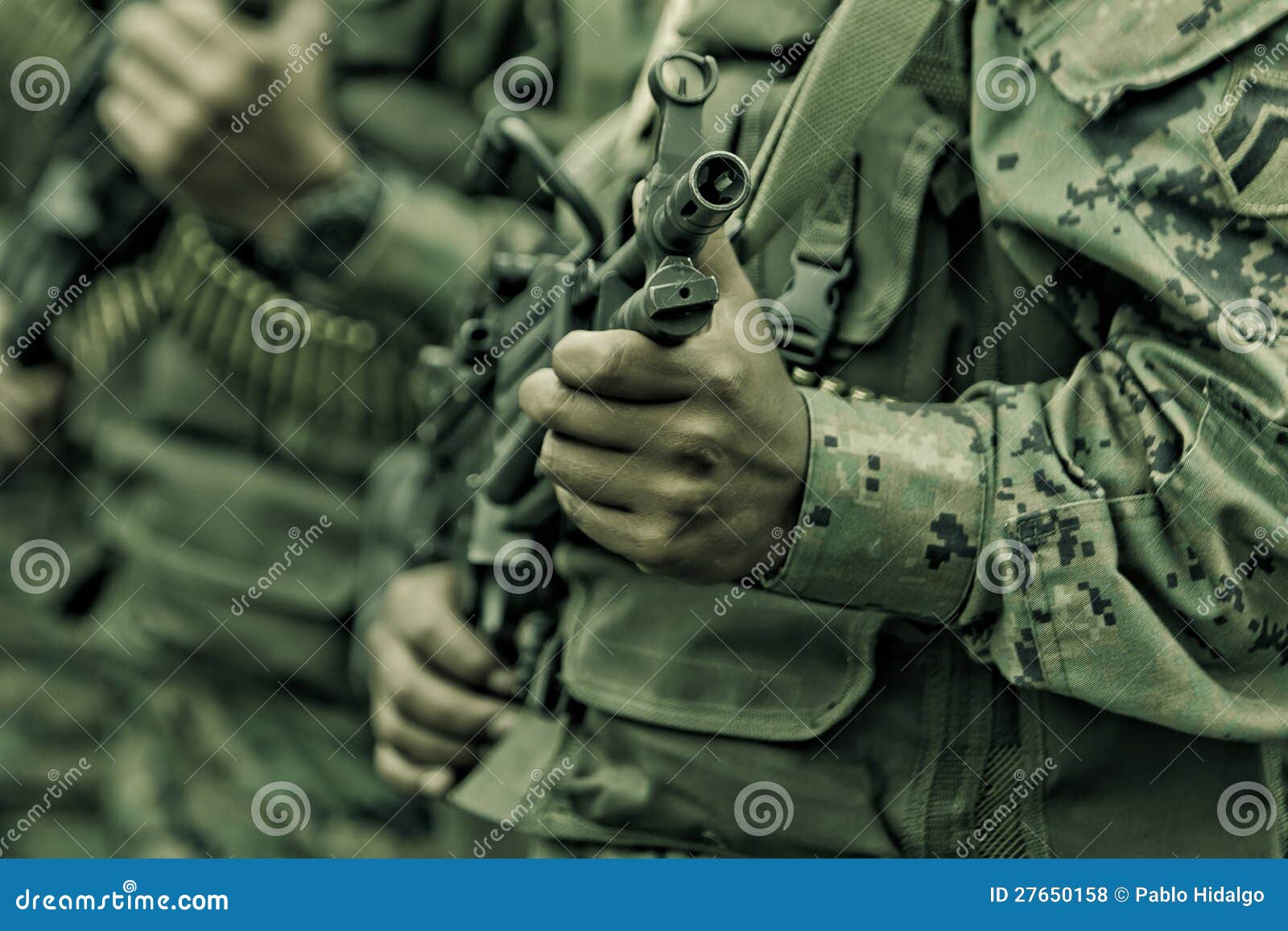 Sniper in Camouflaged Suit with Rifle Stock Image - Image of caucasian,  rifle: 69416251