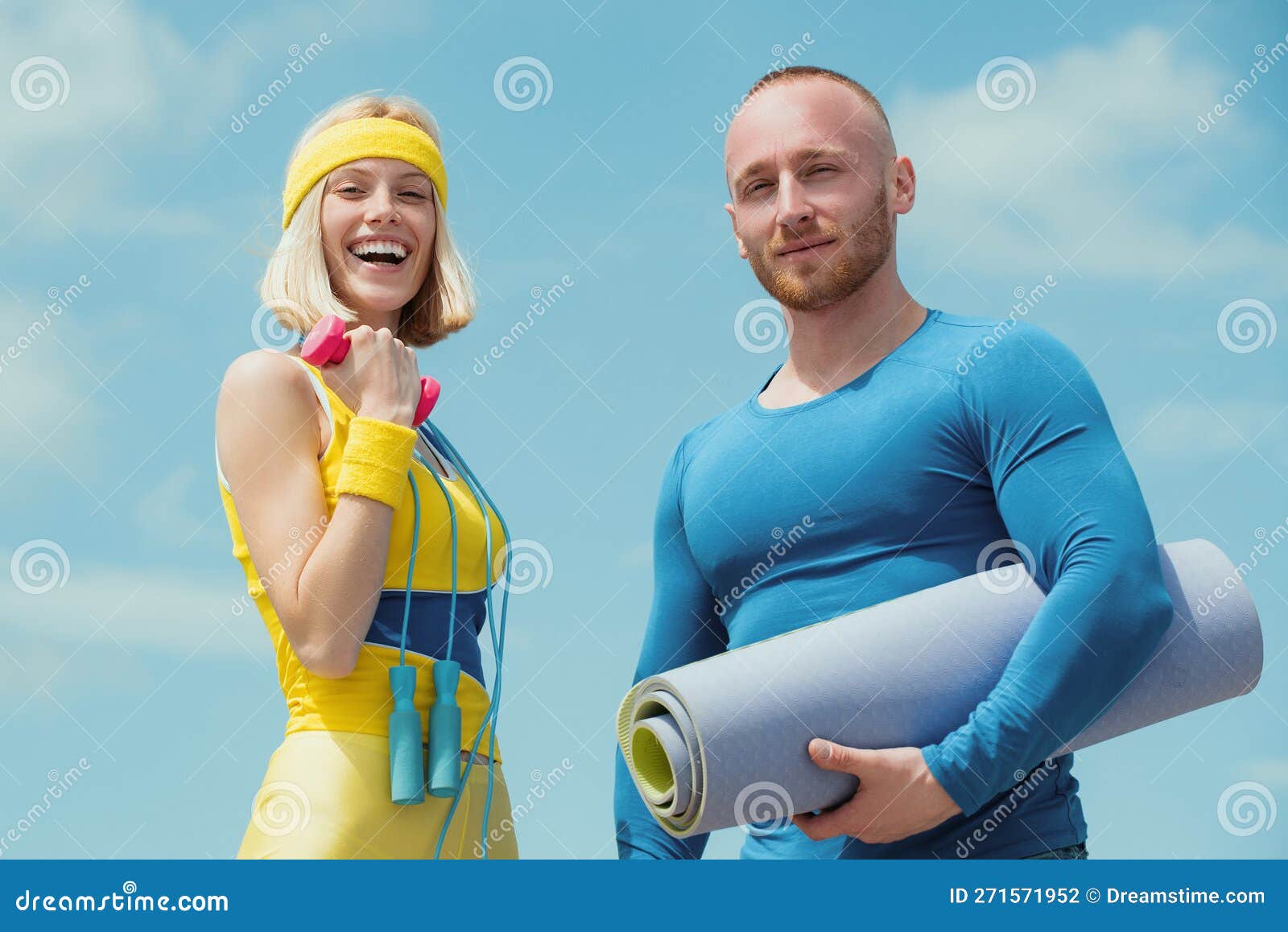 Young Sports Coaches Enjoy Their Profession Color Sportswear Concept young-sports-coaches-enjoy-their-profession-color-sportswear-concept