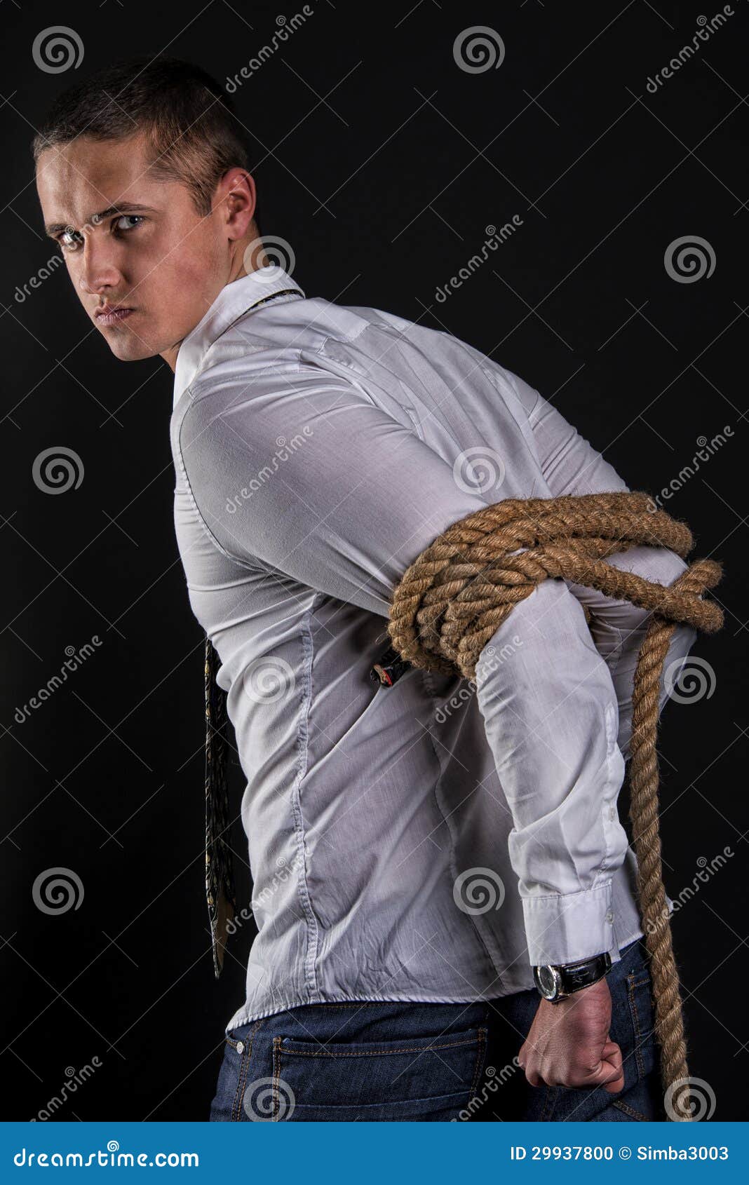 Men tied up