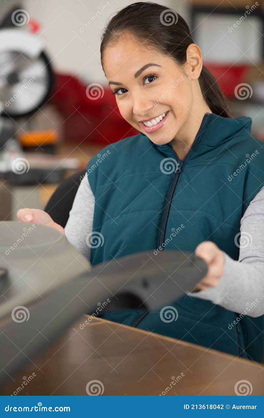 Young student in bodywork stock photo. Image of learning 213618042