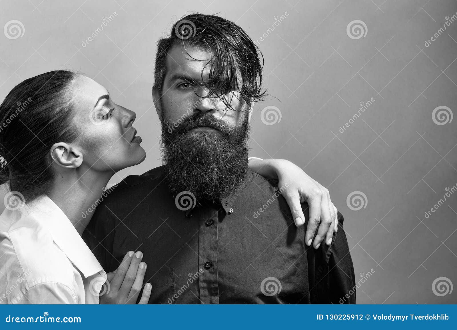 Young Stylish Couple in Studio Stock Photo - Image of hipster, handsome ...