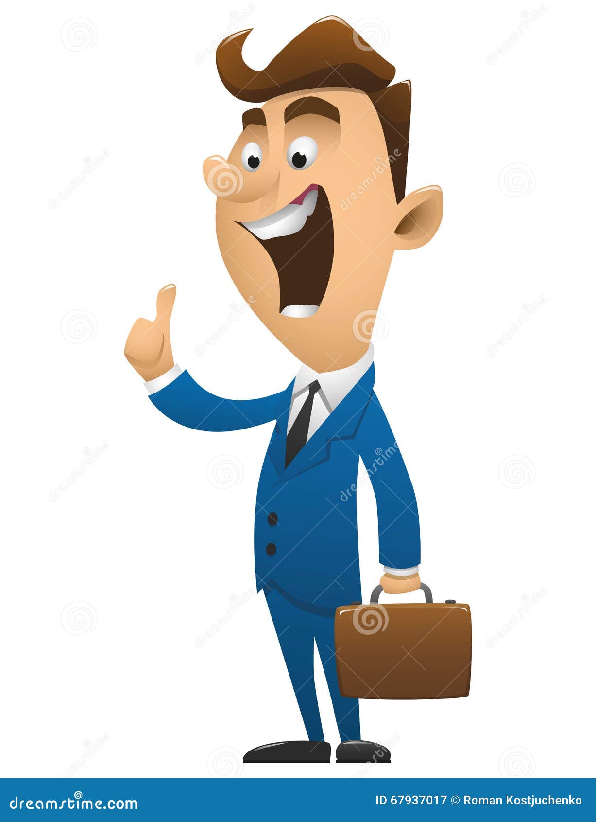 Young and Successful Business Man Cartoon. Stock Vector - Illustration of  caricature, business: 67937017