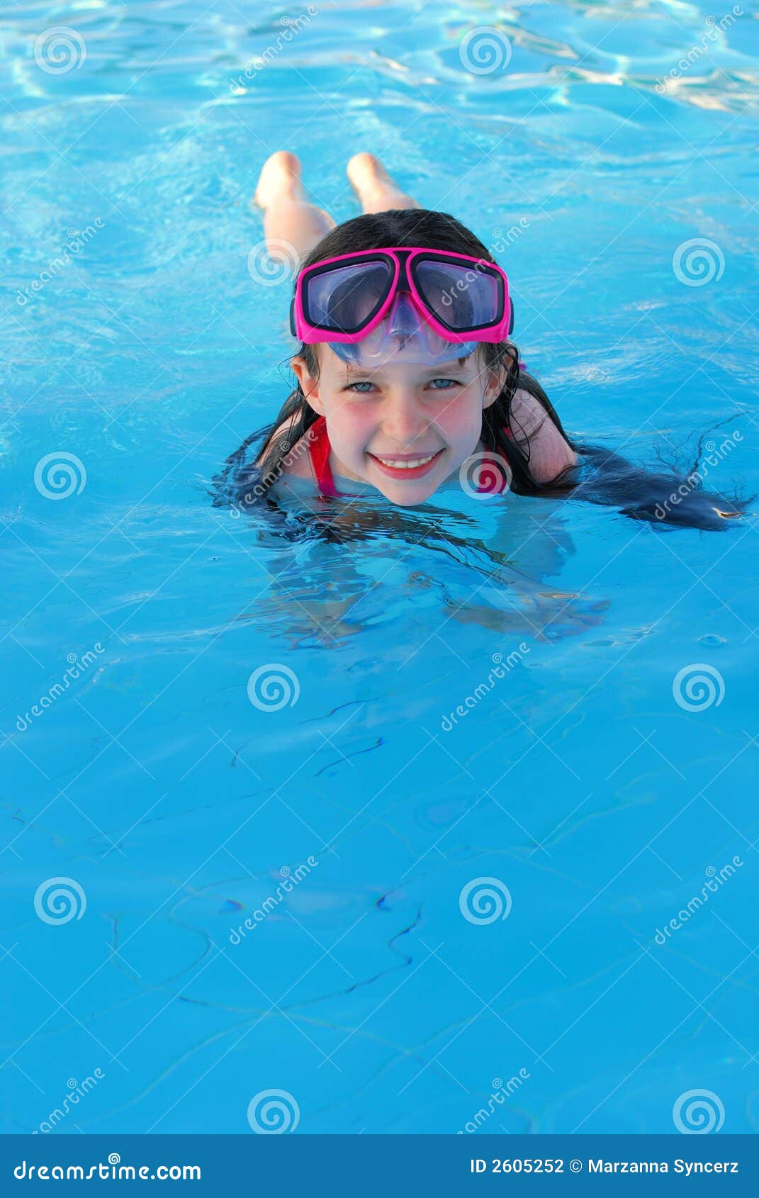 Young swimmer stock photo. Image of caucasian, blue, grin - 2605252