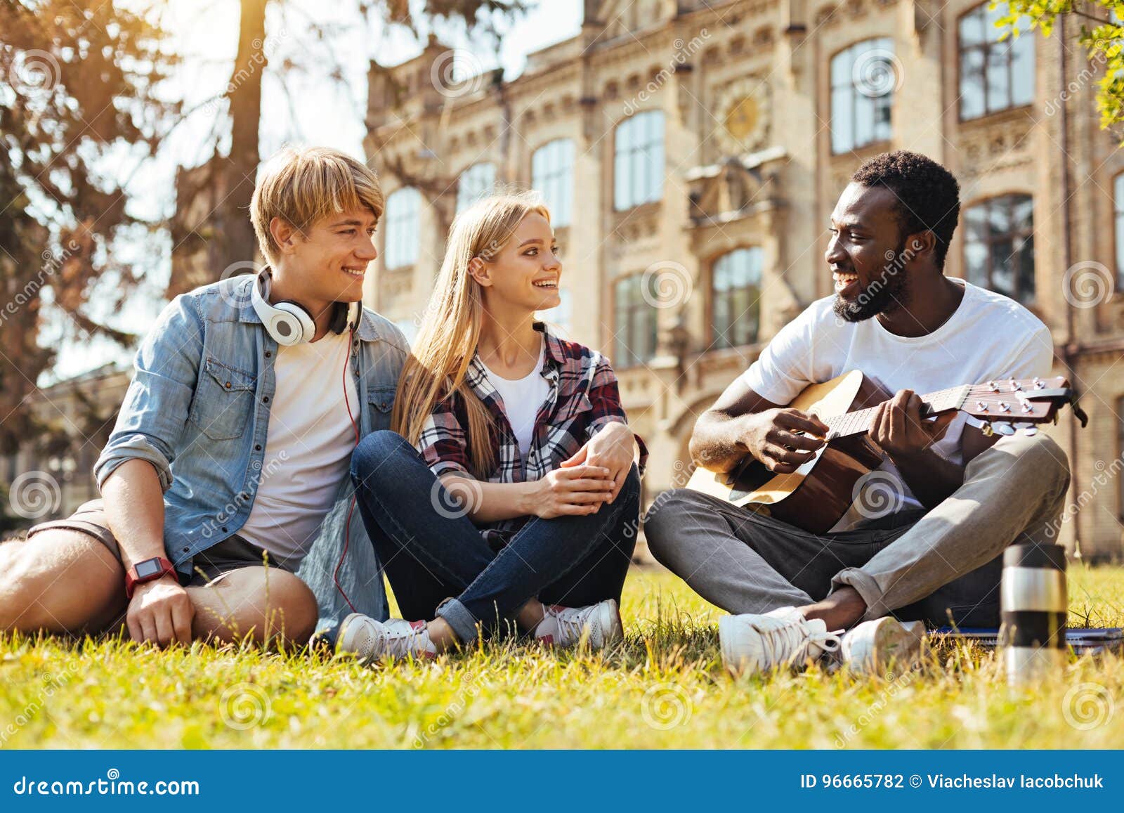 Young Talented Friends Having Fun after Classes Stock Photo Image of