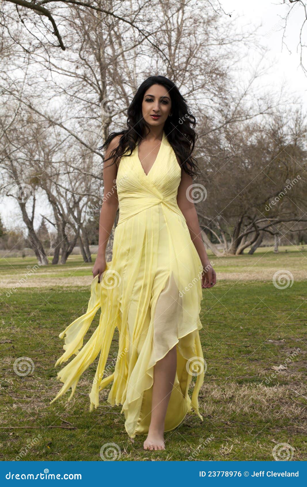 indian yellow dress