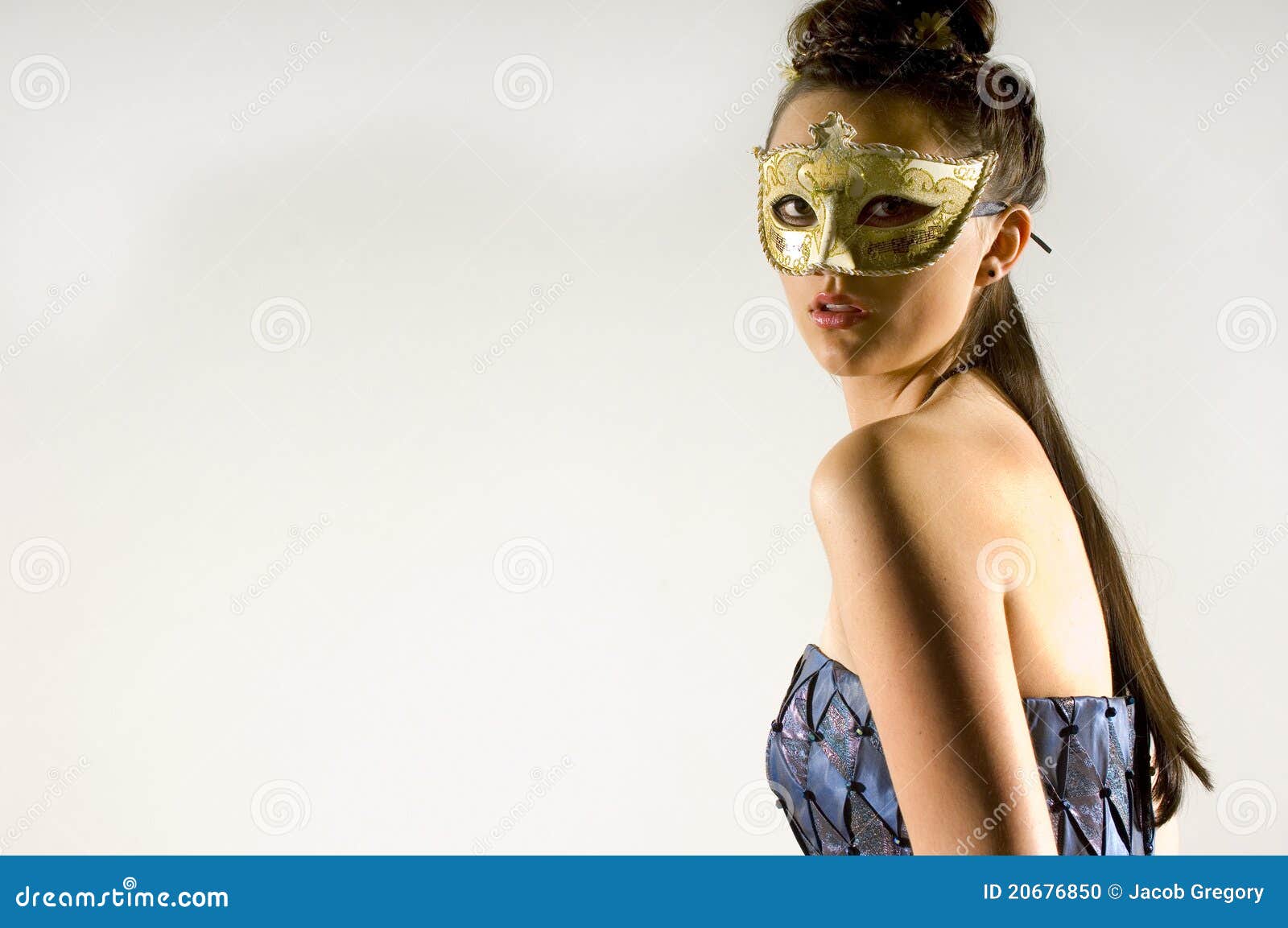 Young Teen Woman At Masquerade Ball Stock Photo - Image of celebration, eyes: 20676850