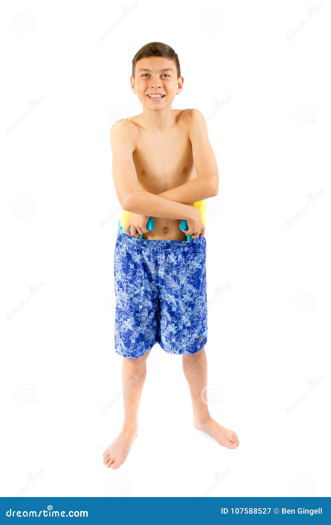 Young Teenage Boy Playing with Water Guns Stock Image - Image of summer ...