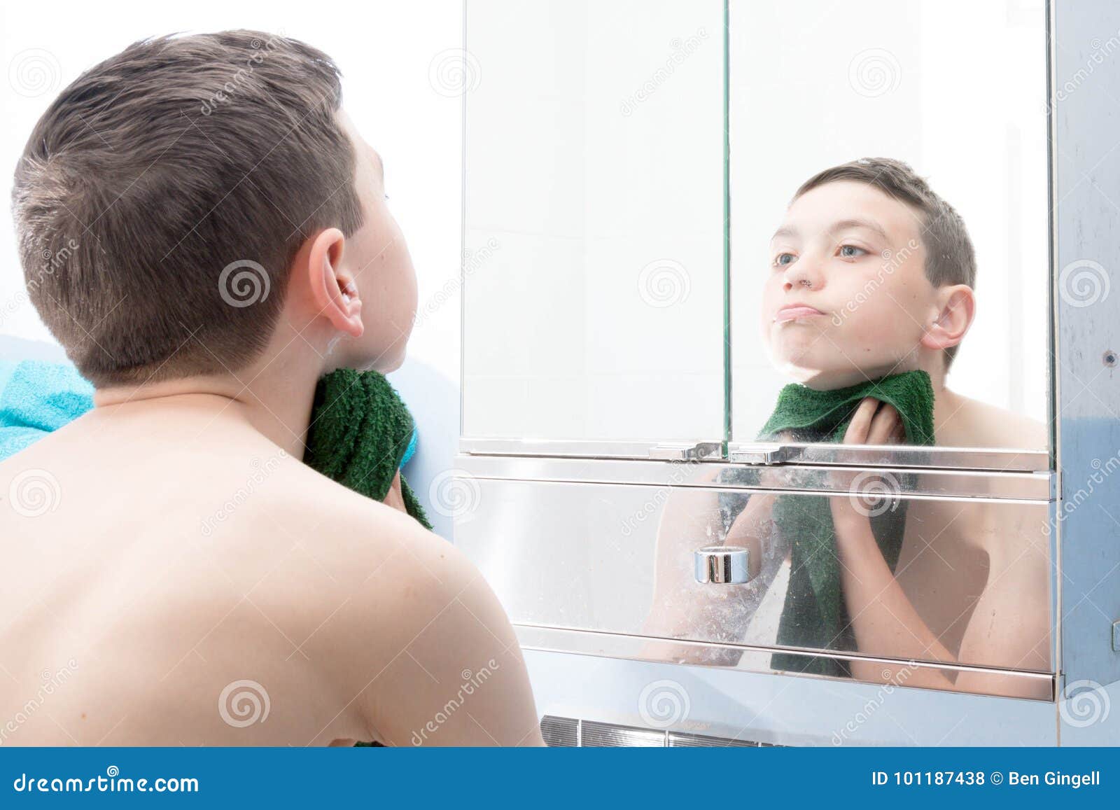 Young Teen Boy Mirror