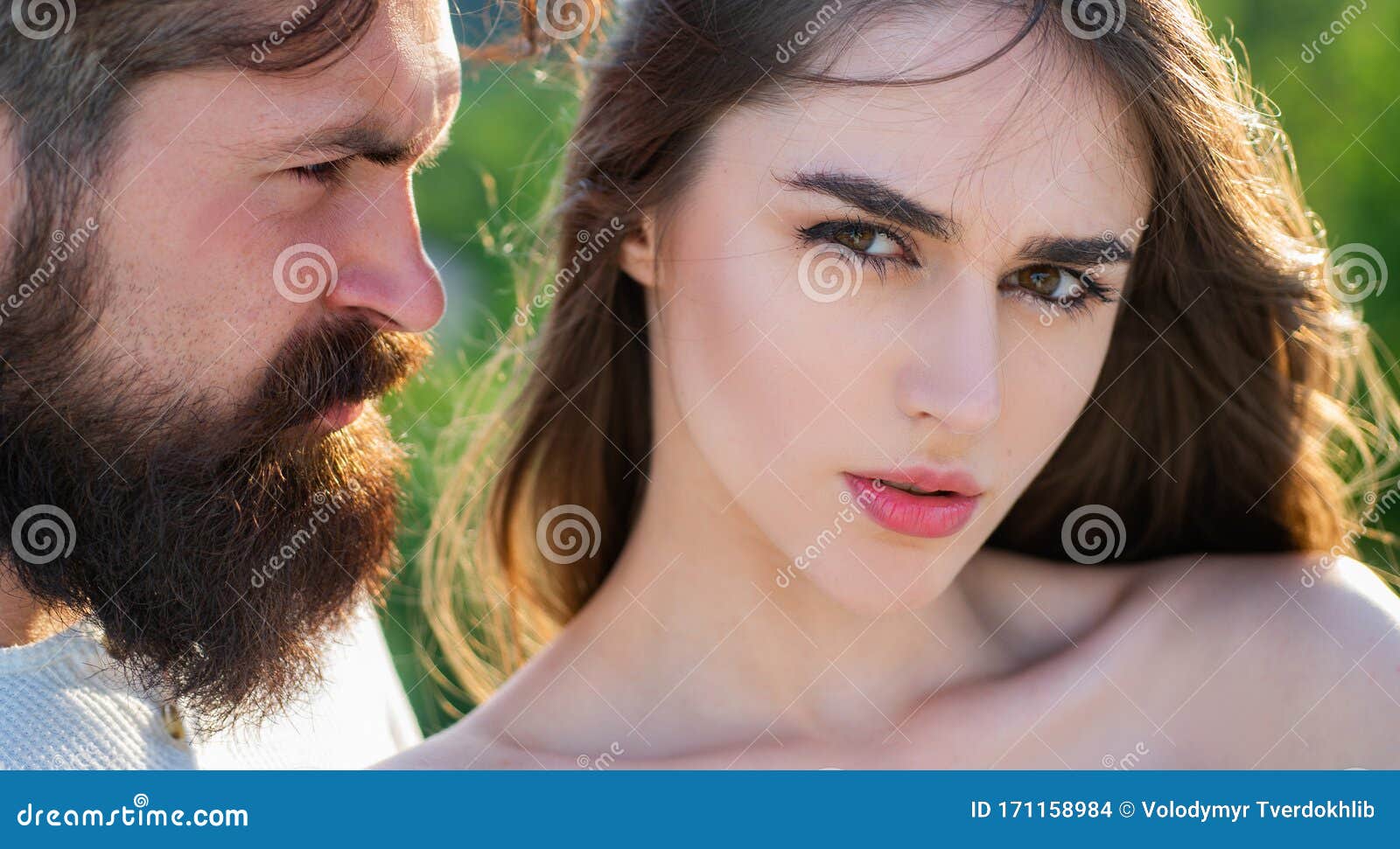 Young Tender Lover Enjoys Touching Soft Skin of Sensual Lady