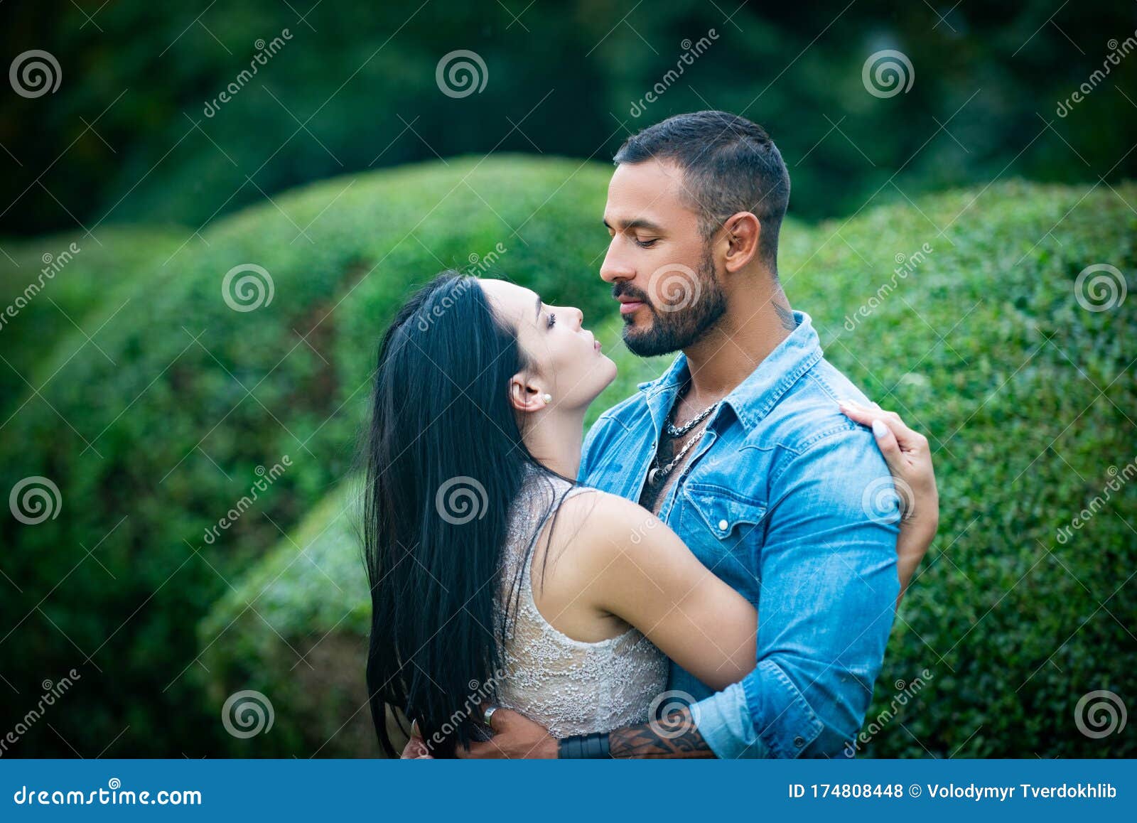 Young Tender Lover Enjoys Touching Soft Skin Of Sensual Lady Sensual
