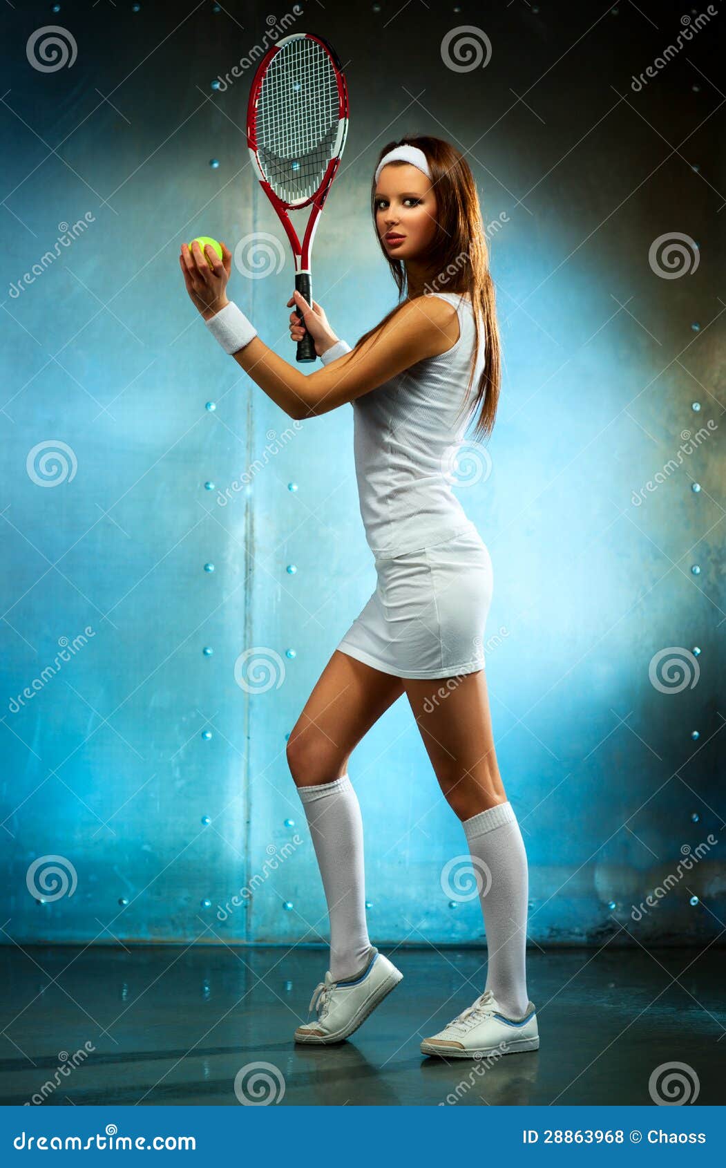 Young tennis player woman stock photo. Image of standing 28863968