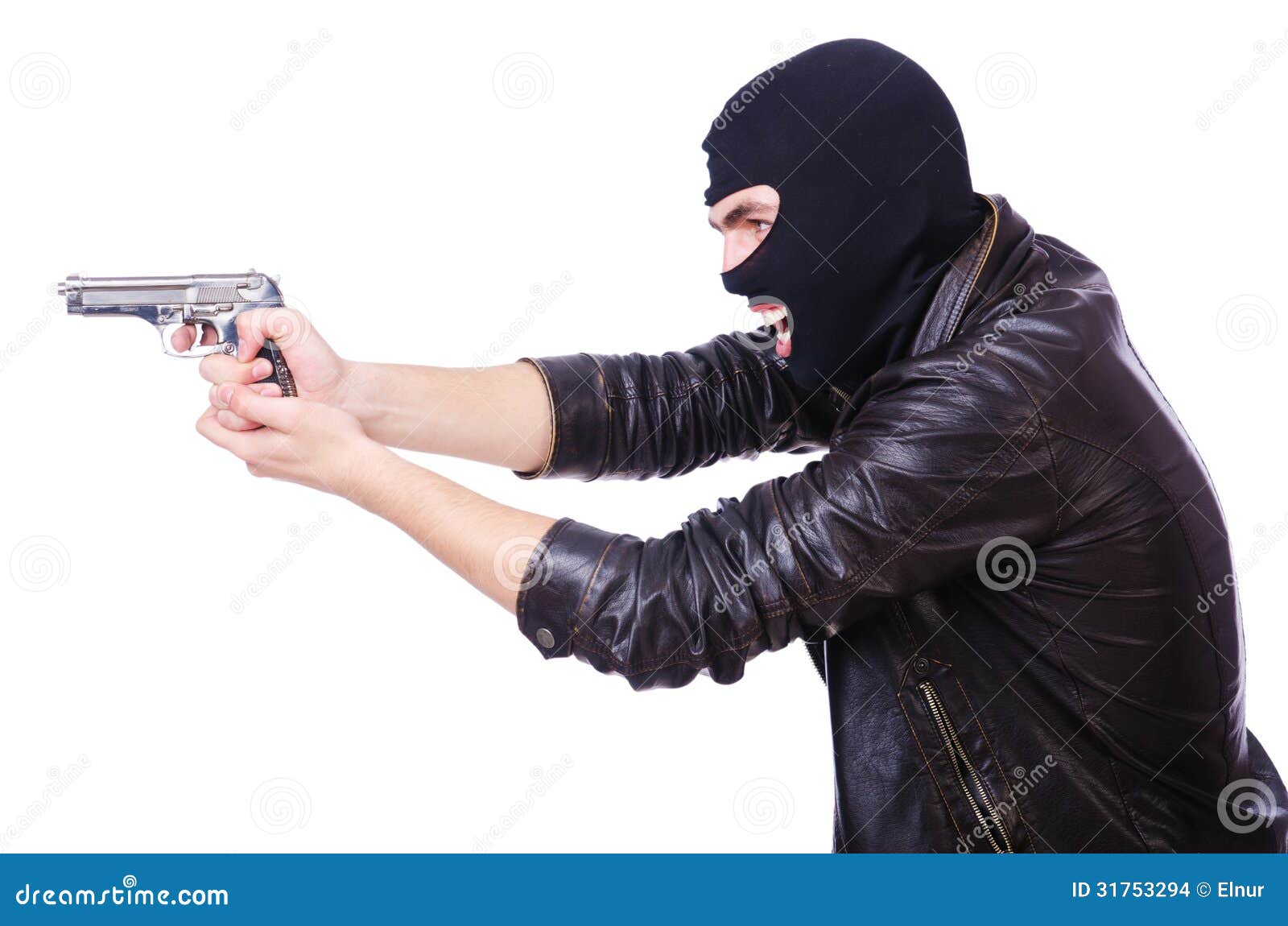 Young Thug With Gun Stock Images - Image: 317532941300 x 951