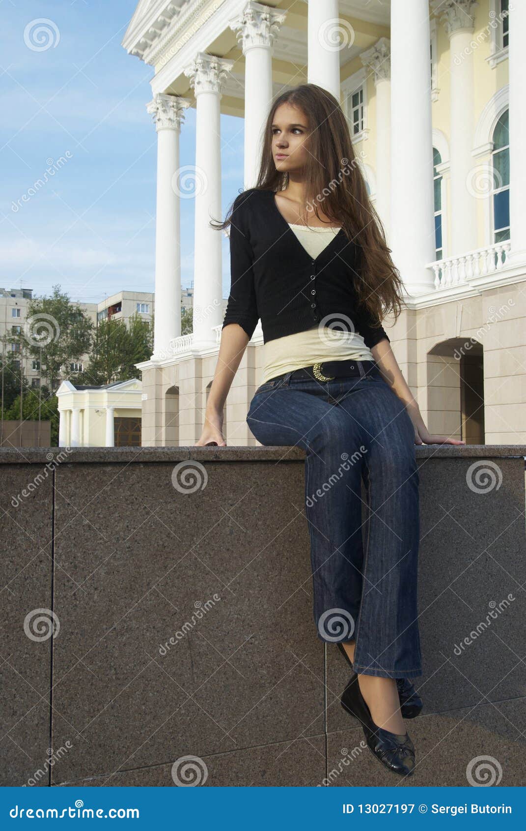 Young waiting woman stock image. Image of face, attractive - 13027197