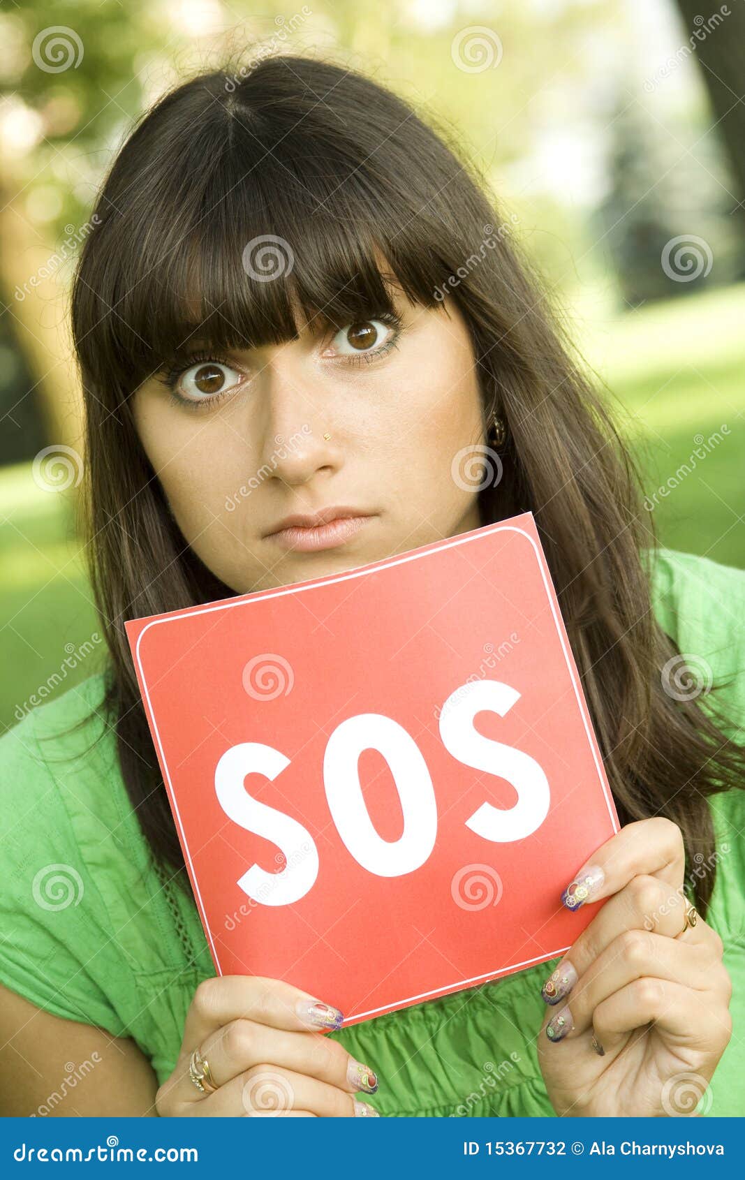 Young woman asks for help stock photo. Image of people 15367732