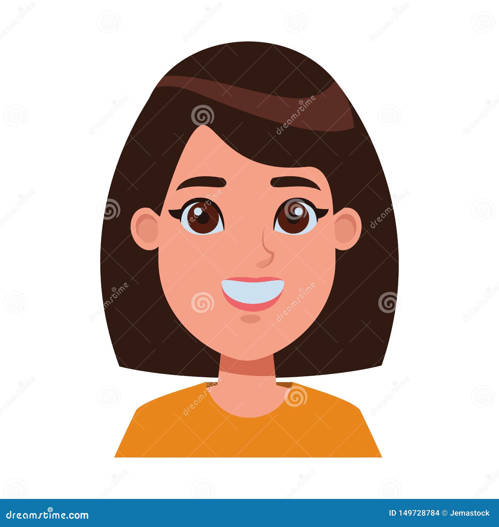 Young Woman Avatar Cartoon Character Profile Picture Stock Vector - Illustration of cartoon, profile: 149728784 Young Woman Avatar Cartoon Character Profile Picture Stock Vector - Illustration of cartoon, profile: 149728784