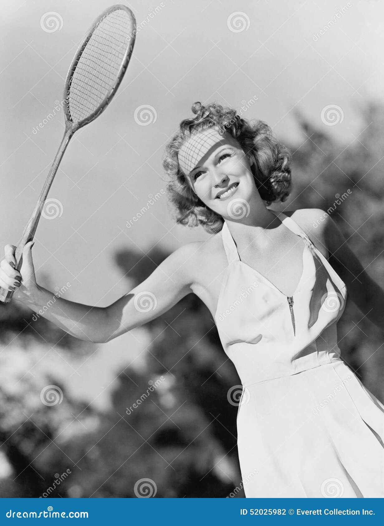 Young Woman with a Badminton Racket Stock Photo Image of 2025, amuse