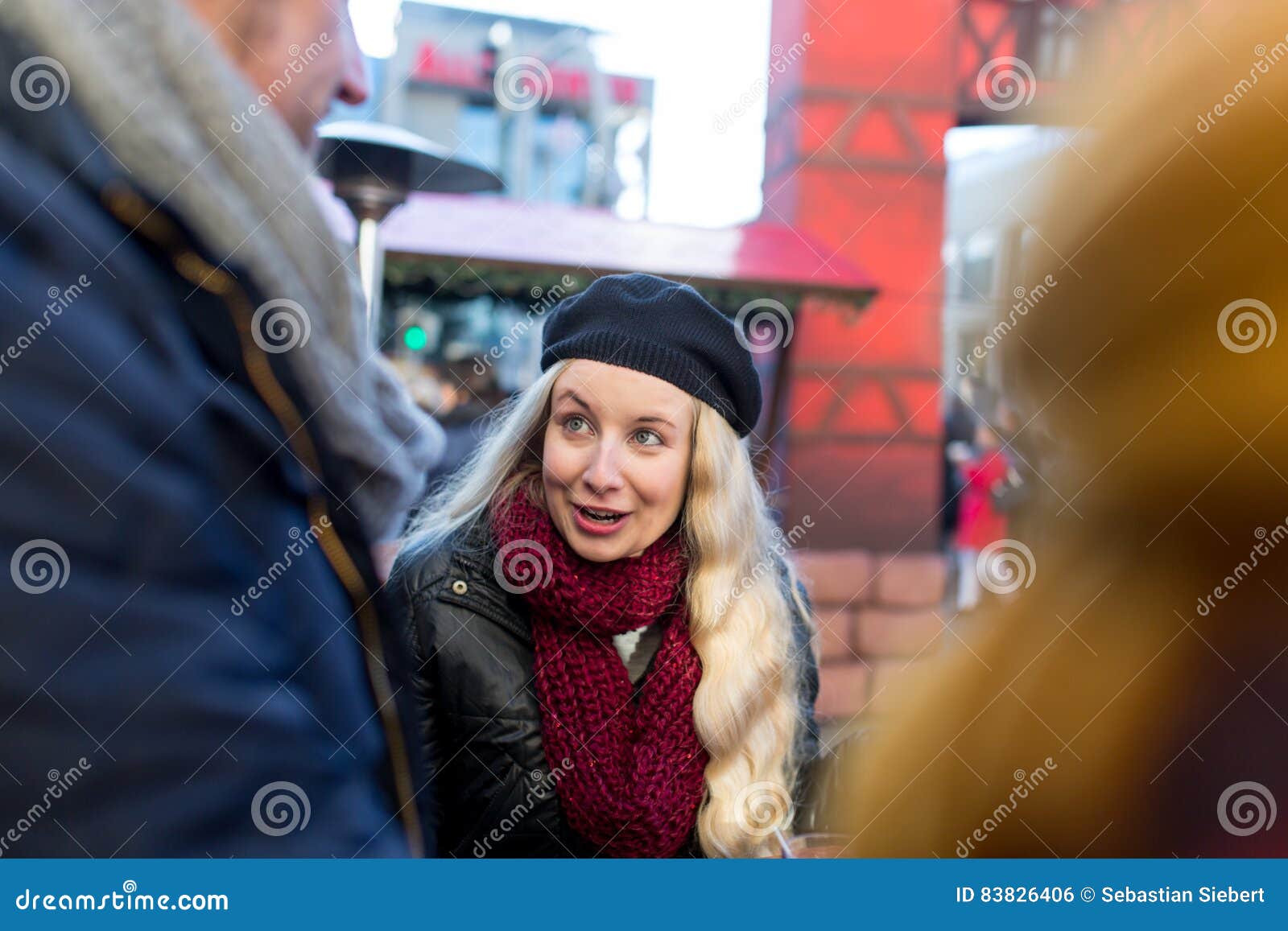 Young Woman in the Bathroom Looks into a Mirror Stock Photo - Image of ...