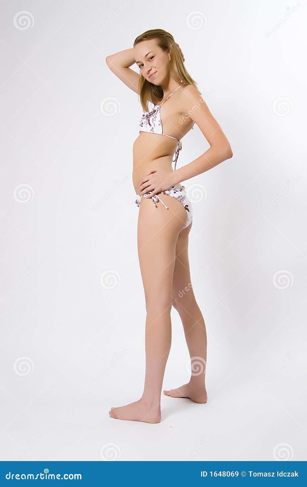 Young woman with bikini stock image. Image of shoulder - 1648069