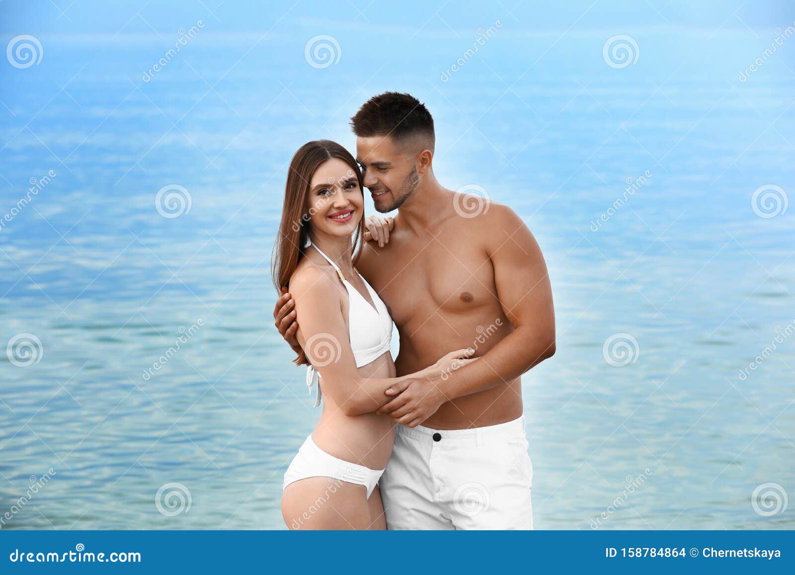beautiful bikini fiancee honeymoon wife