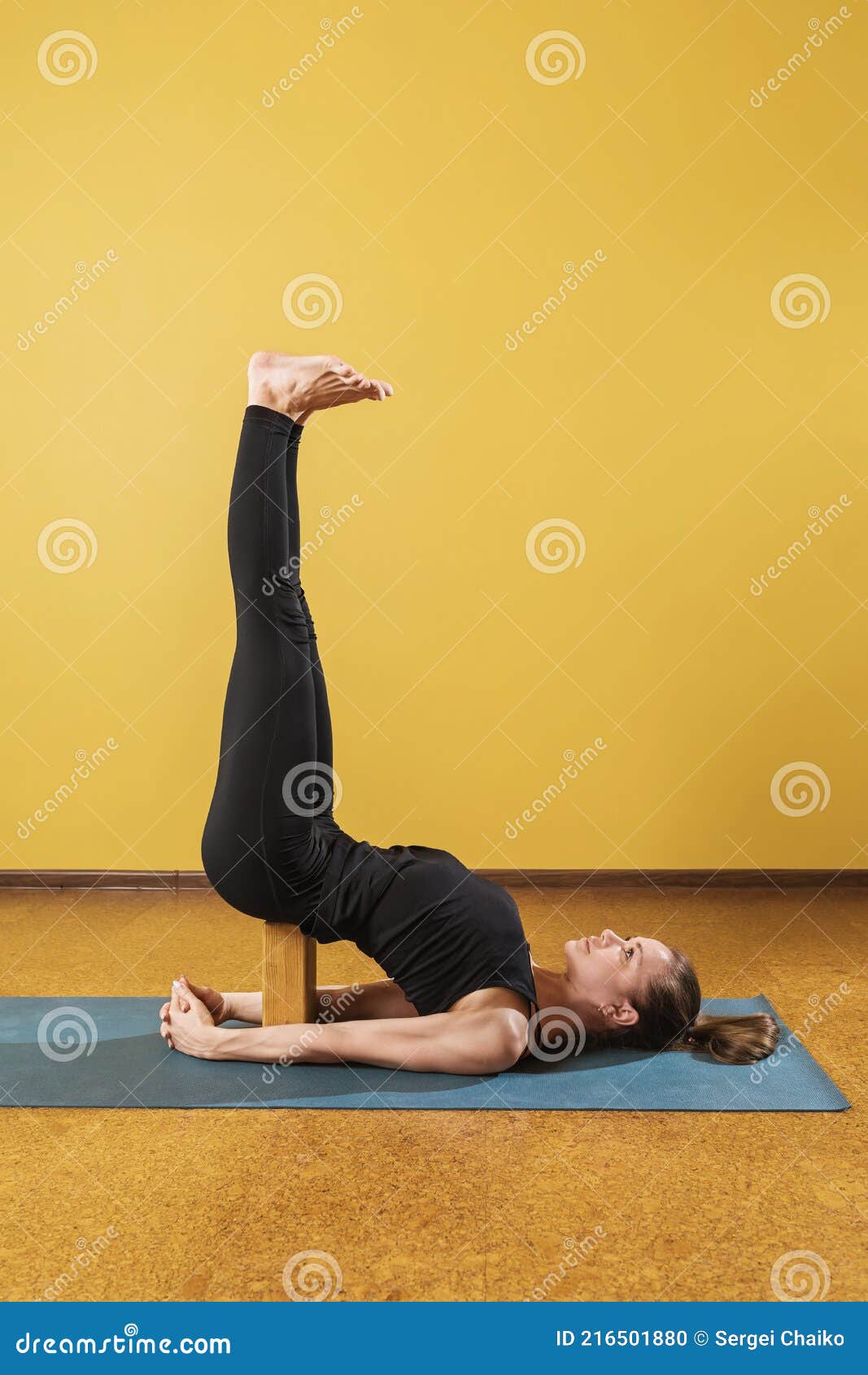 Yoga candle pose stock photo. Image of lifestyle, muscular - 50746614