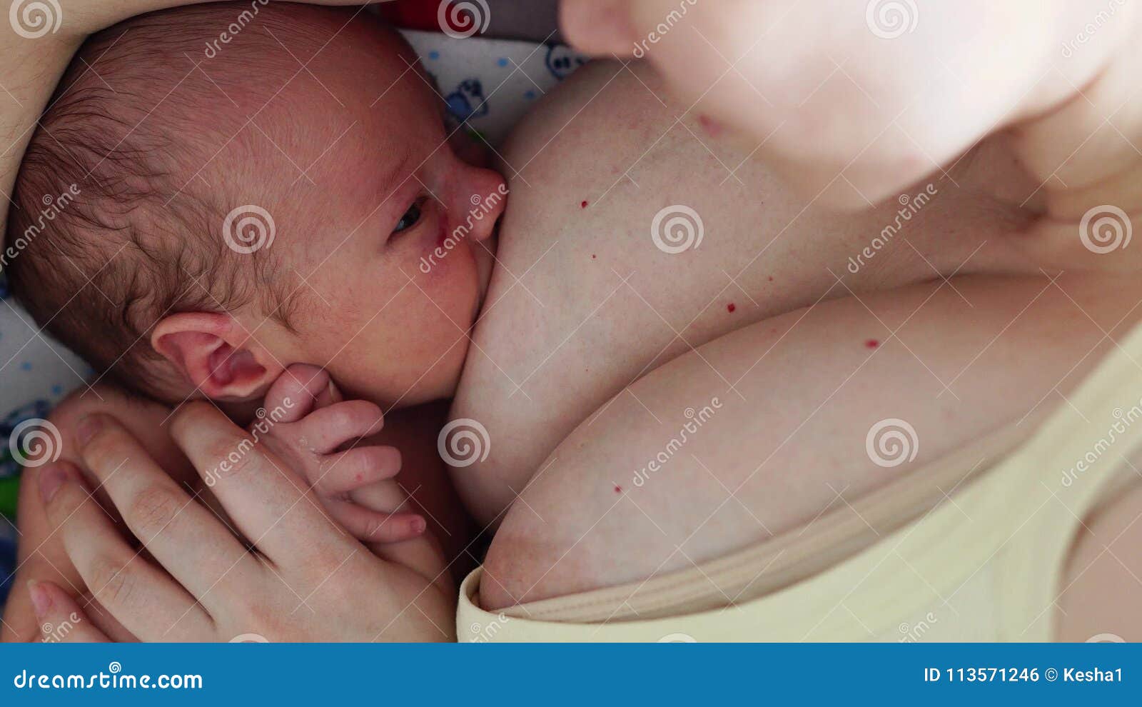 Young Woman Breastfeeding Her Little Baby at Home, Closeup. Stock Footage -  Video of breast, armchair: 113571246