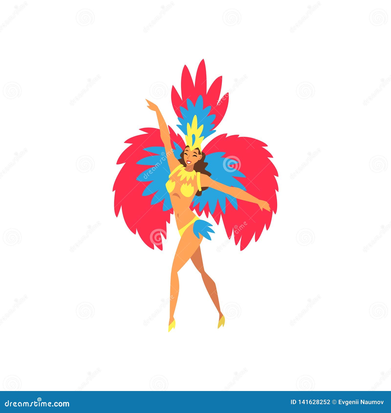 Young Woman In Bright Festival Costume Dancing Samba Brazilian Carnival Dancer Rio De Janeiro Festival Vector Stock Vector Illustration Of Event Colorful Young Woman In Bright Festival Costume Dancing Samba Brazilian Carnival Dancer Rio De Janeiro Festival Vector Stock Vector Illustration Of Event Colorful