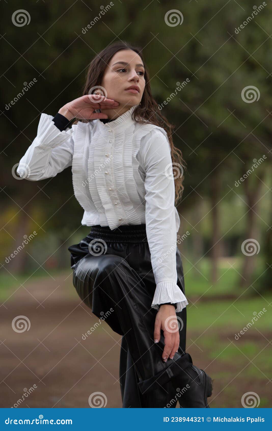 Young Woman Dancing Outdoors. Dance Performance in the Street Stock ...