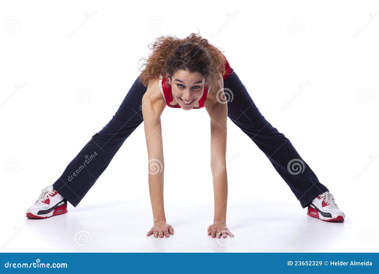 Young woman exercising stock image. Image of gymnastics - 23652329