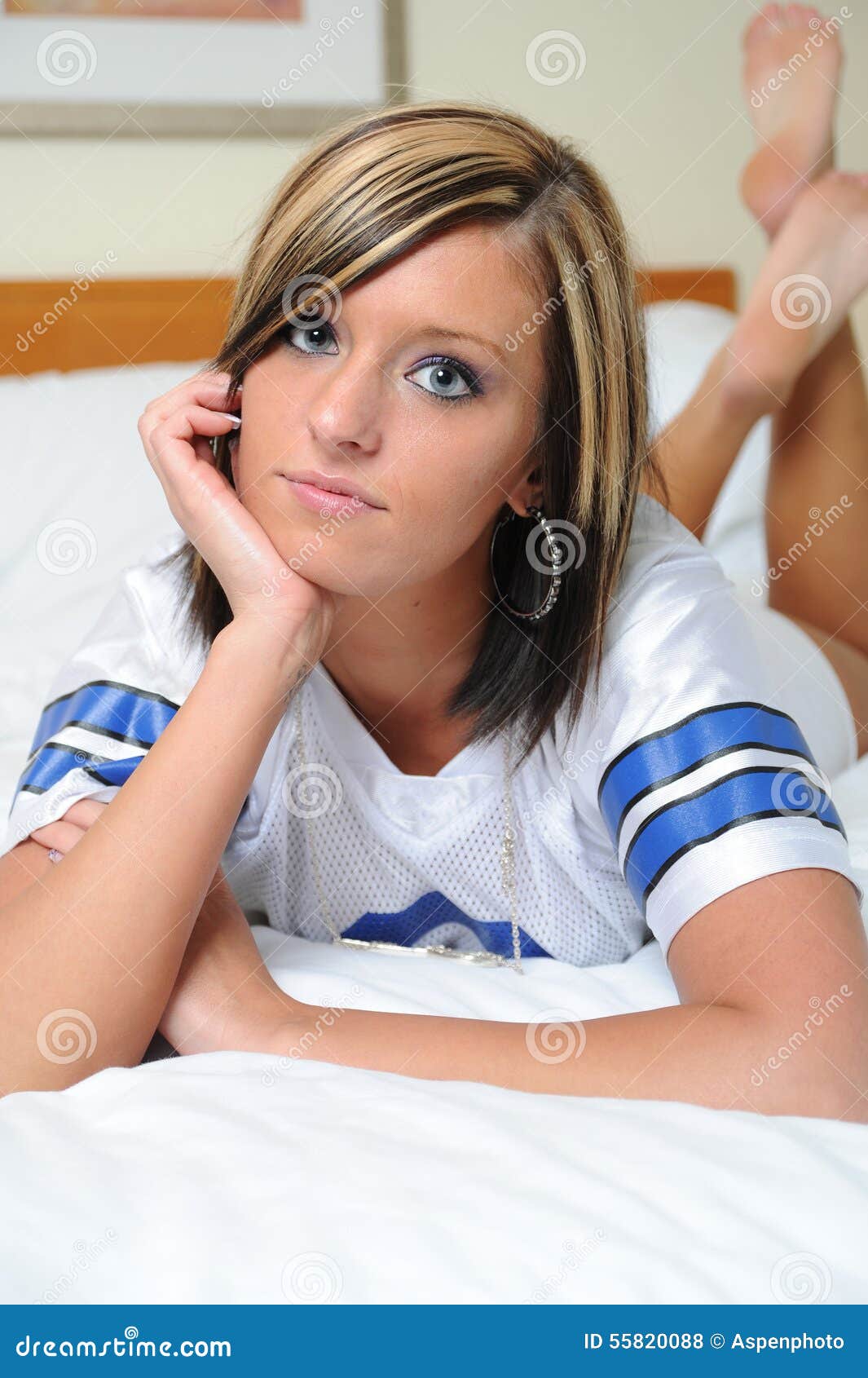 women in football jerseys