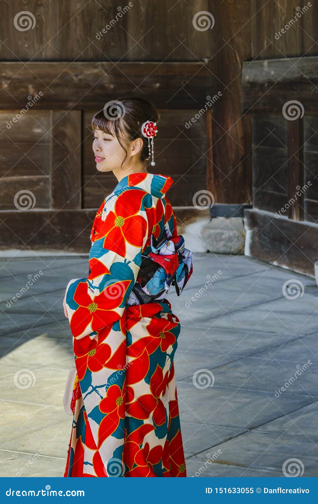 Young Woman with Geisha Costume, Kyoto, Japan Editorial Image - Image ...