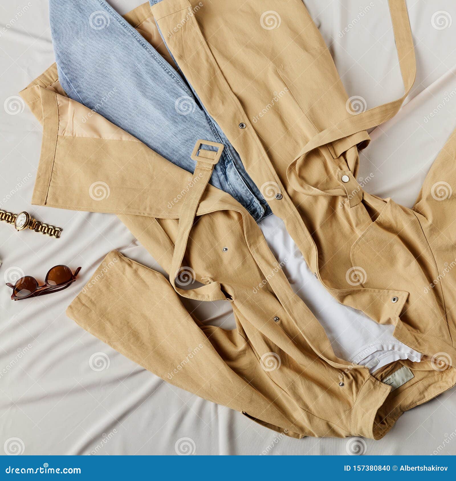 Young Woman Has Taken Off the Clothes and Gone To Bed Stock Photo ...