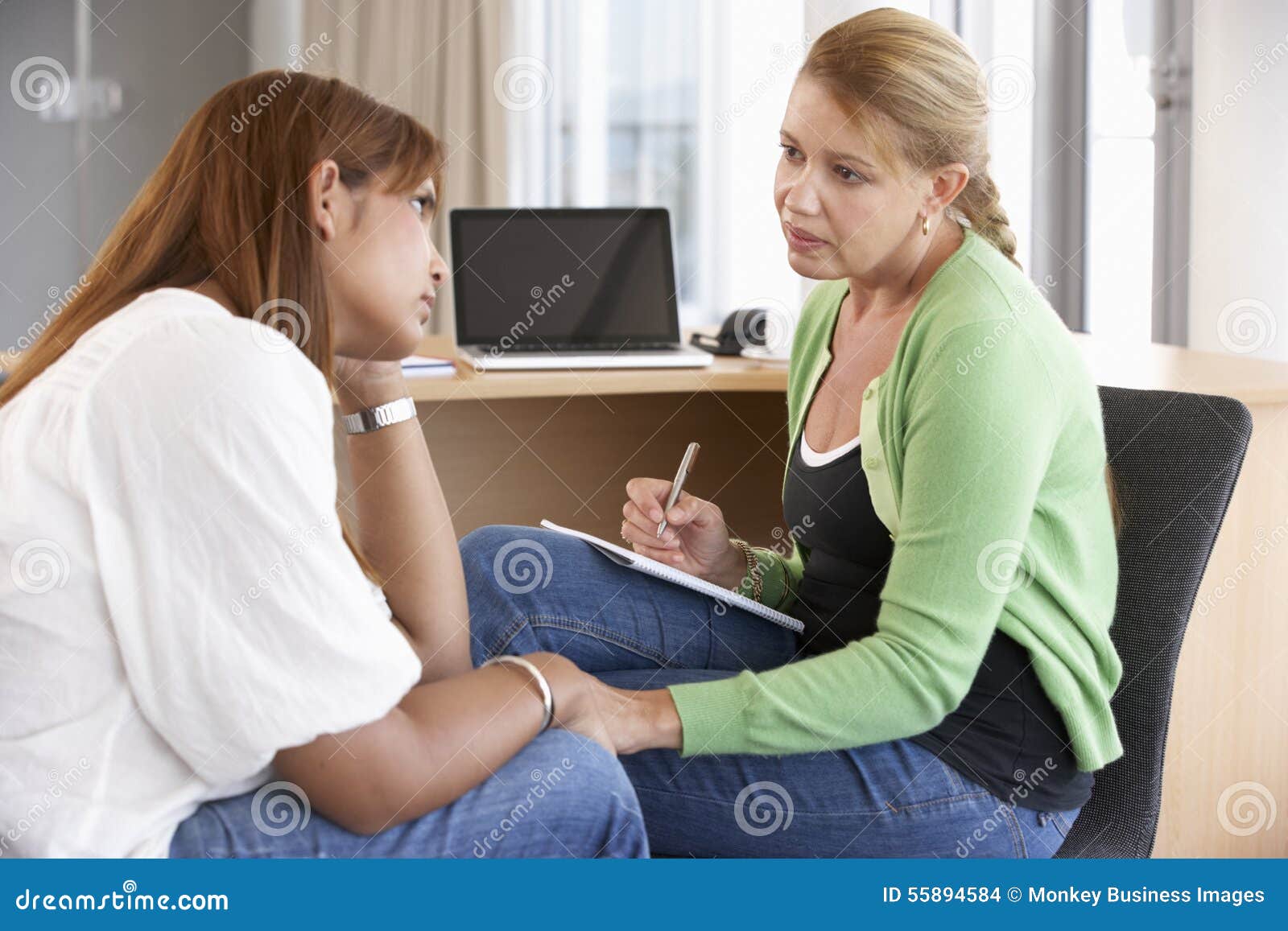 young woman having counselling session