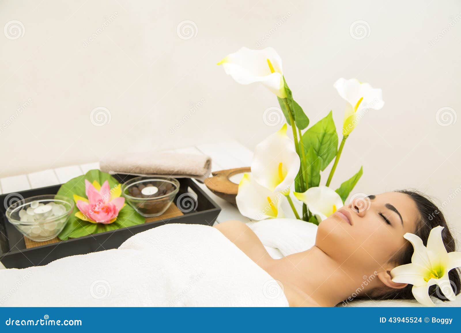 Young Woman Having a Massage Stock Photo Image of massage, person