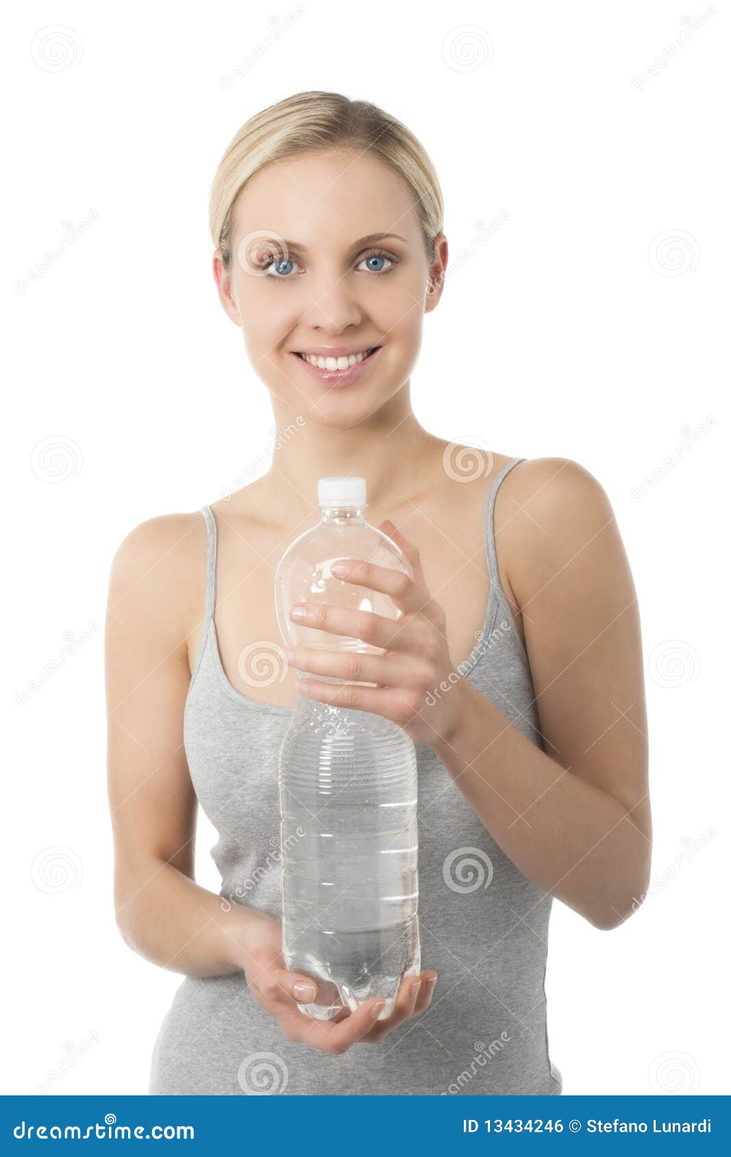 Young Woman Holding Bottle of Water Stock Photo Image of woman, years