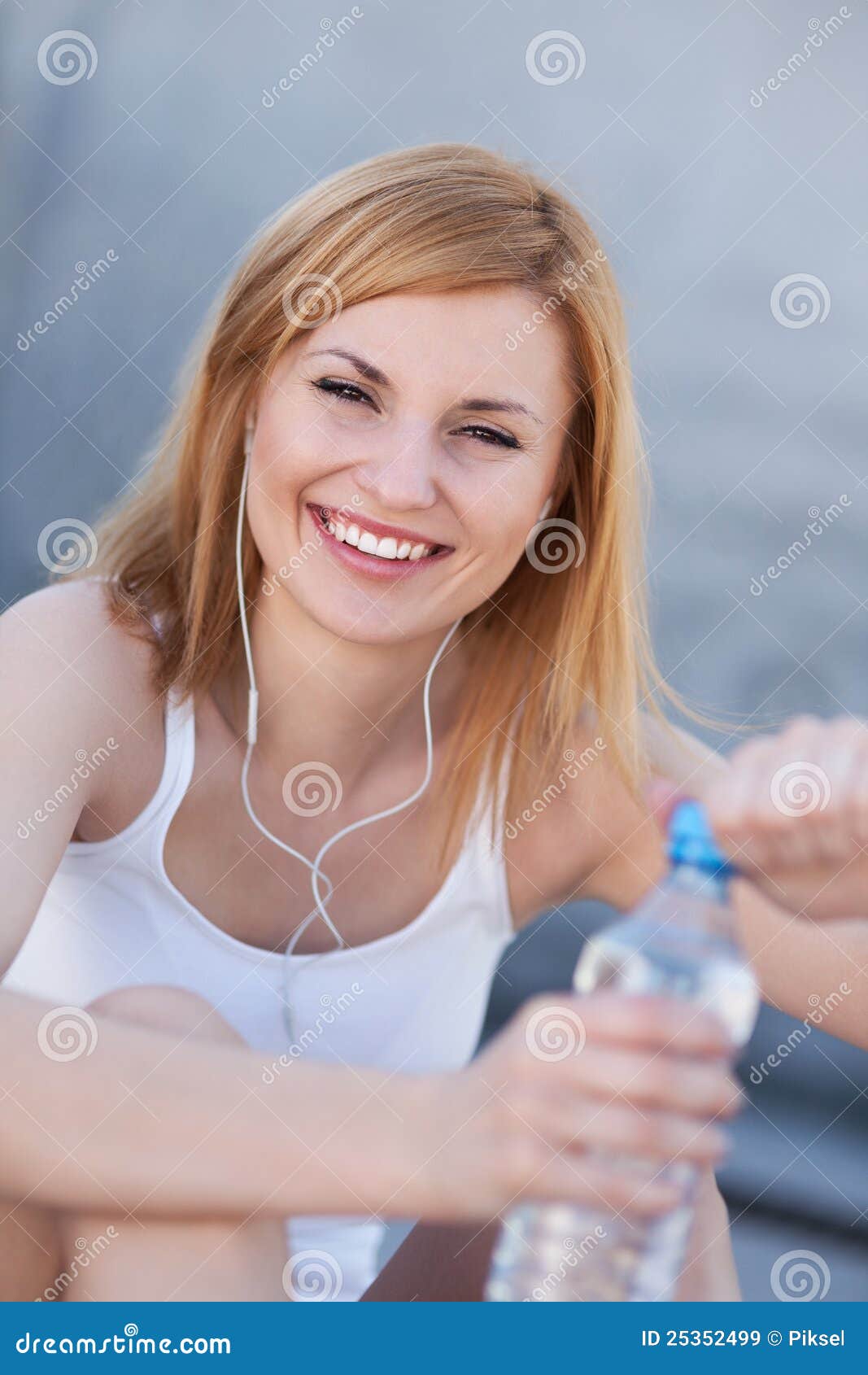 Young Woman Holding Bottle of Water Stock Image Image of healthy