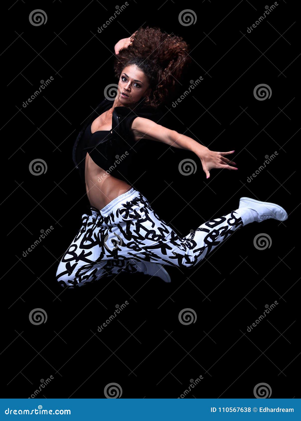 Beautiful Young Hip-hop Dancer Posing On White Background Stock Photo,  Picture and Royalty Free Image. Image 3242820.