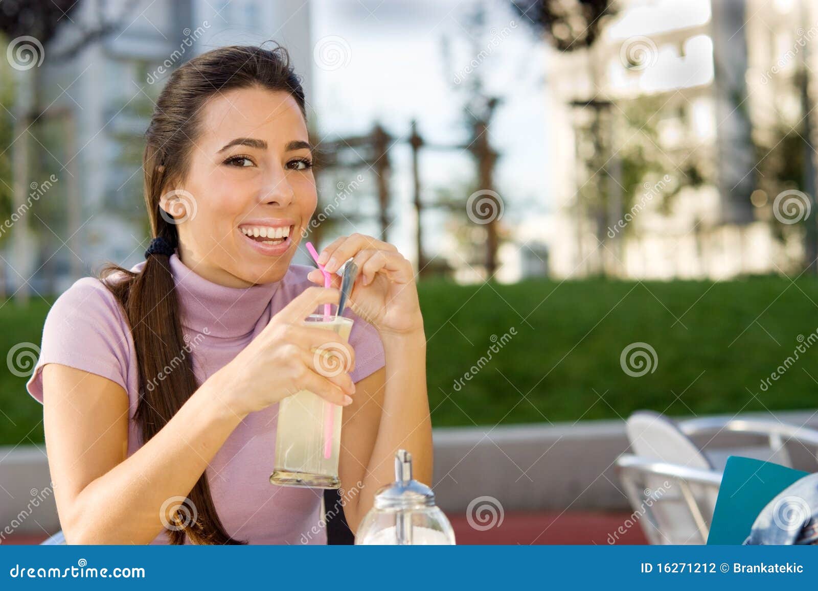 Young Woman With Lemonade Stock Photography - Image: 16271212