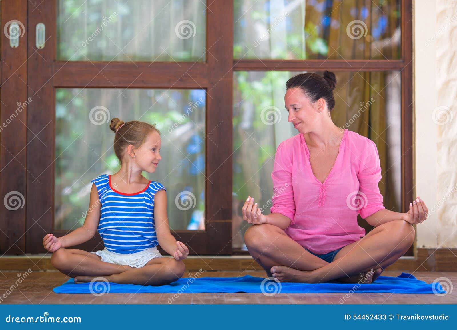 Young Girl Doing Yoga Image & Photo (Free Trial)