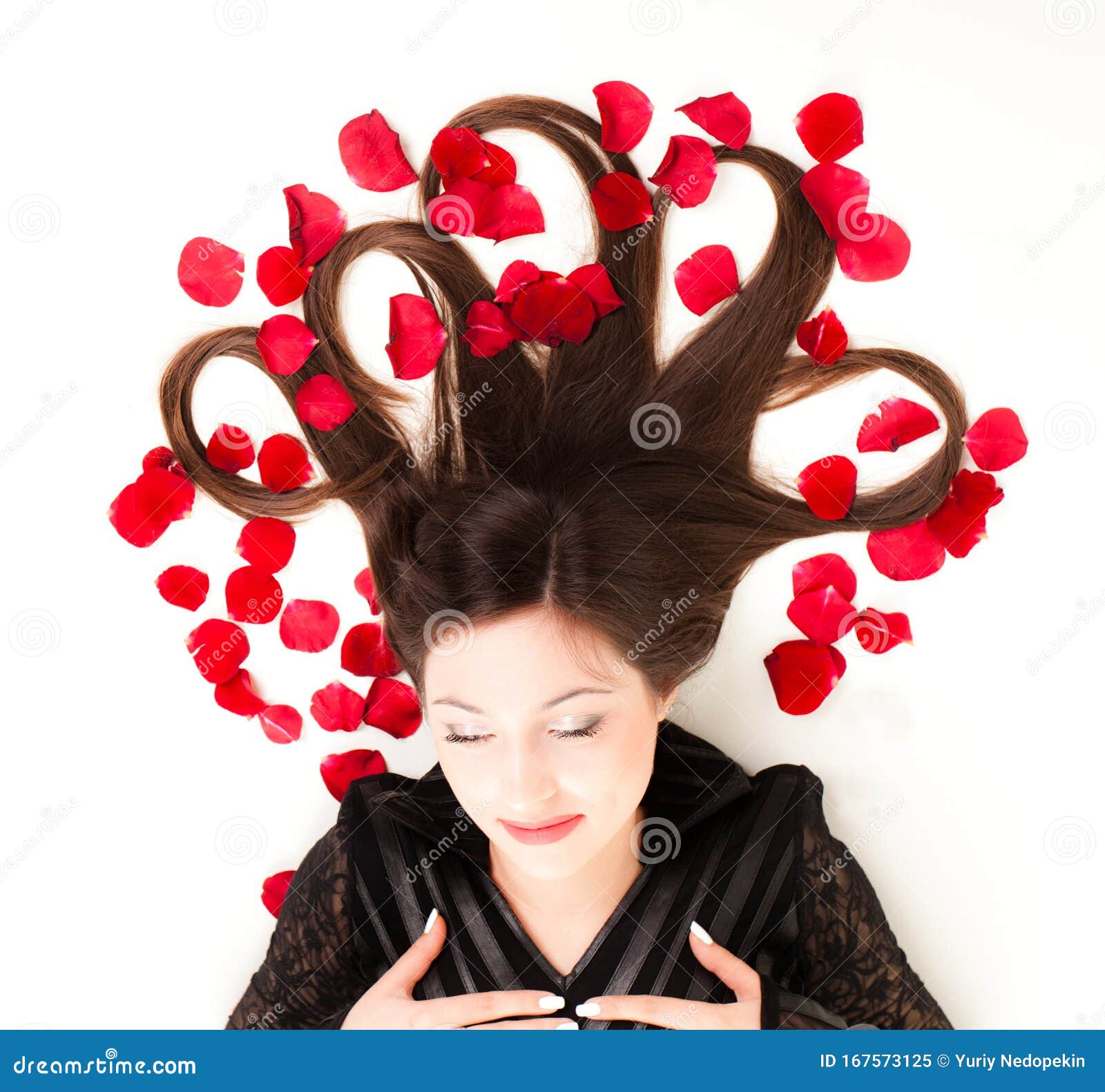 Young Woman Lying on Floor with Rose Petals in Her Hair, Top View Stock Image - Image of cute, female: 167573125 Young Woman Lying on Floor with Rose Petals in Her Hair, Top View Stock Image - Image of cute, female: 167573125